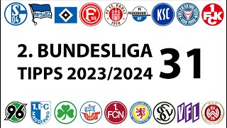 Bundesligatipps 2Liga  31Spieltag  Saison 20232024 [upl. by Elleirol627]