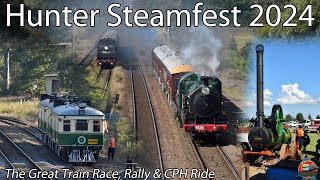 The Hunter Valley Steamfest 2024  The Great Train Race The Rally and a Ride Behind the Tin Hares [upl. by Nomor673]