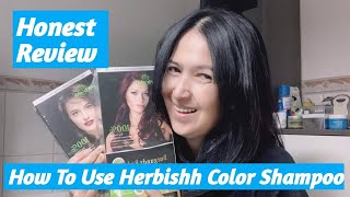 HONEST REVIEW amp HOW TO USE HERBISHH COLOR SHAMPOO  FILIPINA IN GERMANY [upl. by Foote]