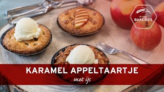 Karamel appeltaartje met ijs [upl. by Ybbob]