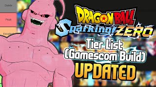 Dragon Ball Sparking Zero Updated Tier List Gamescom Build [upl. by Vashtee]