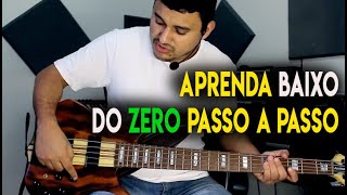 AULA 1 DE CONTRABAIXO INICIANTE NÍVEL ZERO [upl. by Ellehcem]