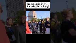 Trump Supporter at Kamala Harris Rally Part 1 [upl. by Daniel]