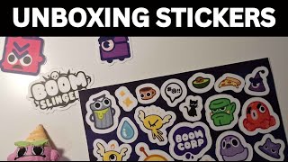 Boom Slingers Sticker Unboxing [upl. by Nnylatsirk950]