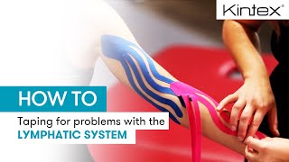 HOW TO  Kinesiology taping for problems with lymphatic [upl. by Haididej695]