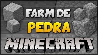 ✔ Minecraft FARM DE PEDRA amp PEDREGULHO COMPACTO  TUTORIAL [upl. by Nesnah158]