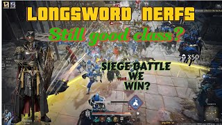 LONGSWORD NERFSSTILL VIABLESIEGE BATTLEConquerors blade [upl. by Anastas157]