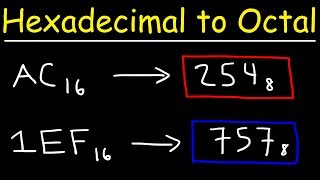 Hexadecimal to Octal Conversion [upl. by Wini]