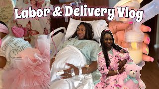 LABOR amp DELIVERY VLOG 🧸👶🏾💓  It Only Took 20 Minutes 😱 [upl. by Ingelbert]