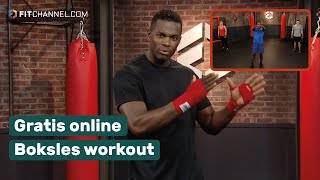 Gratis online boksles workout Kickboksen met Remy Bonjasky  Fitchannel [upl. by Ydissahc957]