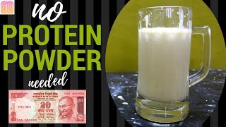 HOMEMADE PROTEIN SHAKE  Cheap and Easy Recipe for Muscle building and Fat loss [upl. by Natloz]