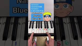 Blue Bird Piano Easy Tutorial 🤔🤔🤔 shorts piano [upl. by Anihsit]