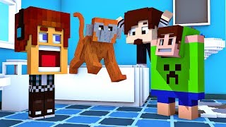 Minecraft  MACACO NA BANHEIRA  Mundo Maluco 04 [upl. by Easter]