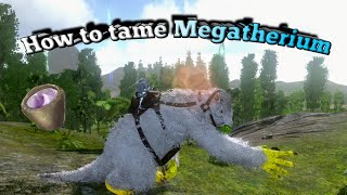 How to tame a Megatherium in ARK mobile  Ark mobile Megatherium taming [upl. by Llennol]