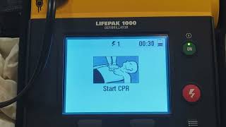 LIFEPAK 1000 Defibrillator AED mode [upl. by Mathur]