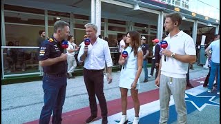 Christian Horners Verdict on Lando Norris Penalty  PostRace Interview  United States GP 2024 [upl. by Tahmosh]