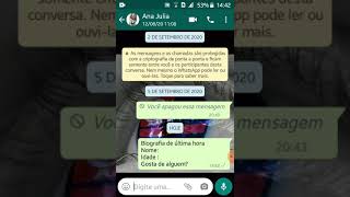 como fazer uma biografia no WhatsApp [upl. by Daisie615]