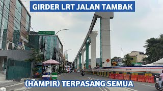 Update Pembangunan Jalur LRT Jakarta Fase 1B VelodromeManggarai Zona 2 4102024 [upl. by Adnohsar]