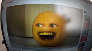 Annoying Orange gets Autotuned Orange Squirt Juice at Iphone [upl. by Victorie]