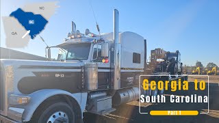 Delivering Sany Telehandler Claxton GA to Charleston SC Part One Truck VLog 30 [upl. by Schafer]