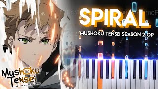 spiral  Mushoku Tensei Season 2 OP  LONGMAN piano [upl. by Richman168]