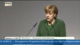 Angela Merkel auf dem Katholikentag in Mannheim [upl. by Mell]