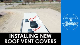 HOW TO INSTALL CAMCO RV VENT COVERS IN 4 EASY STEPS [upl. by Hayden698]