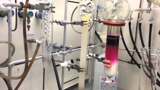 Time lapse  column chromatography  porphyrin [upl. by Aynot588]