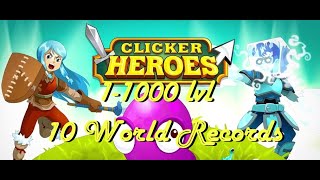 Clicker Heroes Speedrun 11000 lvl 75059 10 World Records [upl. by Tomlinson]