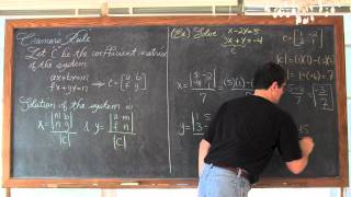 Cramers Rule Solving Systems of Equations [upl. by Nareik]