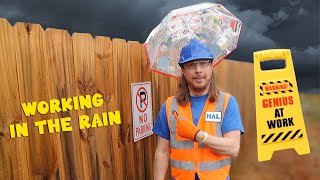 Handyman Hal uses Tools to Build an Umbrella Hard Hat  Learn tools and building for kids [upl. by Siramad]