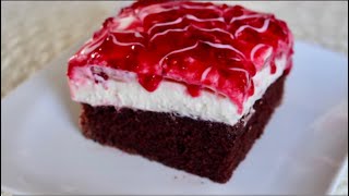 LA CÉLÈBRE RECETTE DU GÂTEAU QUI PLEURE 🍰 EN VERSION FRUIT ROUGE UN DELICE EN BOUCHE 👌 [upl. by Namhcan]