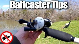 Learning How To Use A New Baitcaster  Beginner Baitcaster Tips [upl. by Helgeson]