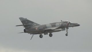 2 Dassault Super Etendard French NAVY flying Display at RNAS Yeovilton Air Day 2015 [upl. by Franzen]