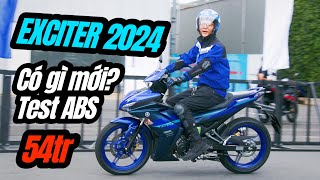 Exciter 155 ABS có gì mới Đánh giá xe Yamaha Exciter 2024 VVA thử phanh ABS [upl. by Mattson]