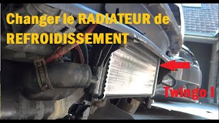 Changer un radiateur de refroidissement et remplacer le liquide sur votre véhicule GUIDE Twingo I 1 [upl. by Sidras546]