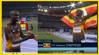 UG vs ETH 10000m Mens Joshua Cheptegei win Final Olympic Paris August 2024 [upl. by Gilford]