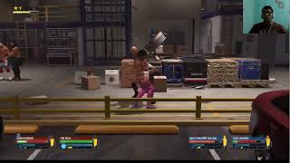 WWE2k24 The Rock And Roman Vs Cody Rhodes and Seth Rollins Street Fight With Hindi Commentary [upl. by Pietrek]