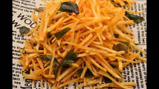 Crispy Cassava fries recipe  easy snack to make at home  Tapioca Chips  Maravalli Chips  snacks [upl. by Goerke]