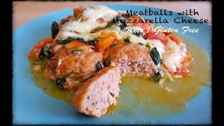 How to Make the Best KETO Cheesy MEATBALLS with Spinach 🧀😎  GLUTEN FREE Recipes 😍 [upl. by Gnoix]