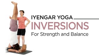 Iyengar Yoga Inversions for Arm Strength and Balance [upl. by Atteynek]