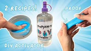 DIY SLIME ACTIVATOR WITH PROOF 💦 [upl. by Aekan]