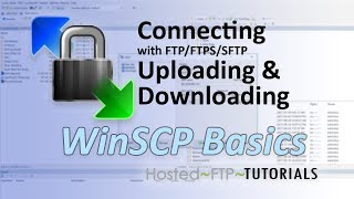 WinSCP Tutorial  Connecting with FTP FTPS SFTP uploading and downloading [upl. by Kilian563]