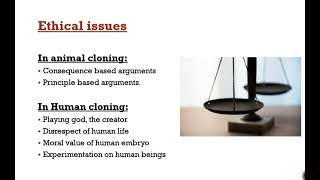 Ethical issues regarding Human and Animal cloning Bioethics UrduHindi Concepts of Botany [upl. by Darcee]