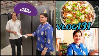 Vlog131 Naye Ghar ke liye naya fridge le liya🎉✨ [upl. by Jesus]