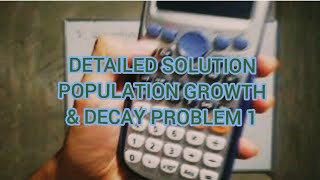 Growth and decay differential equation part 1 TAGALOG [upl. by Lolly548]