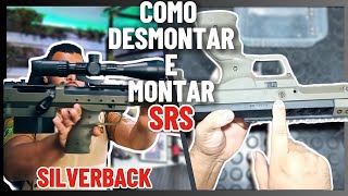 APRENDA O SEGREDO DE DESMONTAR E MONTAR PASSO A PASSO A SRS SILVERBACK airsoft [upl. by Sinylg]