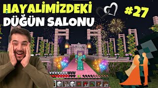 HAYALİMİZDEKİ DÜĞÜNÜ YAPTIK DEV HAVAİ FİŞEK GÖSTERİSİ MİNECRAFT SURVIVAL [upl. by Ayidah]