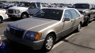 1993 MercedesBenz 500SEL W140 Start UpQuick Touramp Rev With Exhaust View  77K [upl. by Aleirbag]