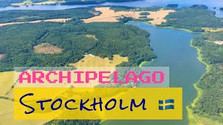 Stockholm Archipelago From Sky  Landing At Stockholm Arlanda  Stockholm Sverige [upl. by Erait467]